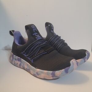Black and Purple Sneakers